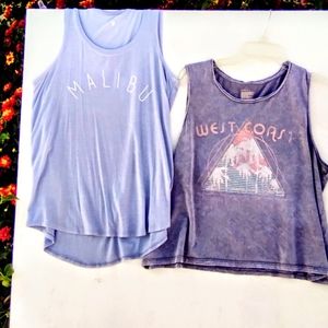 🍭Two-piece bundle tank top crop top size small/large